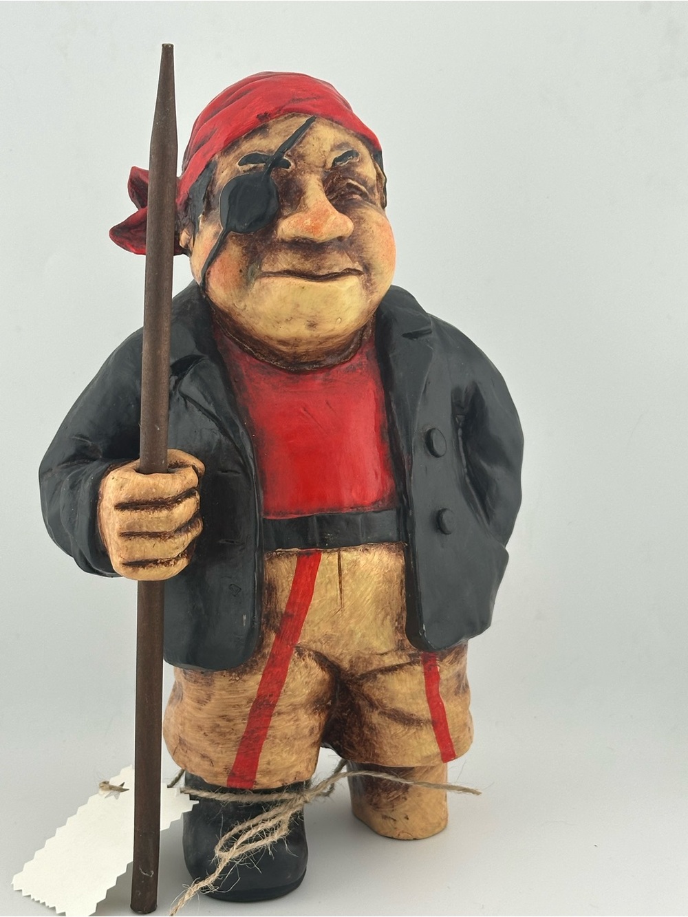 Red & Black Pirate Figurine Home Accent